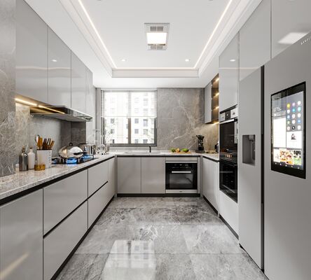 Cabinet Door With Customized Style Modular Particle Board Kitchen Cabinet
