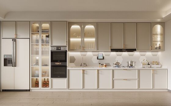 Kitchen Cabinet Guangzhou Small Size Design With Custom Aluminium Door
