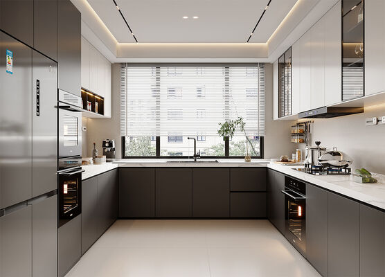 Factory Custom Mdf Shaker Design Soft Close Hinges Kitchen Cabinet