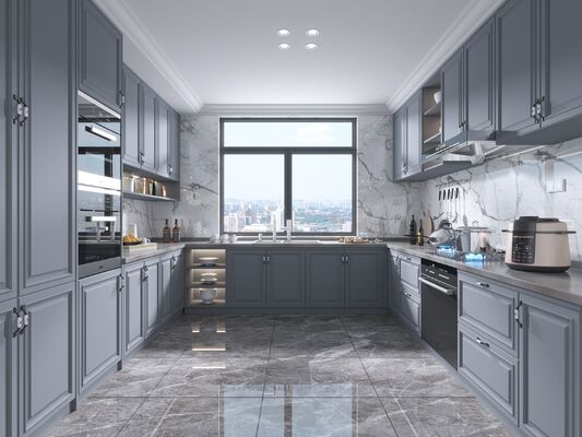 Fireproof Integrated Kitchen Multifunctional Cabinets Villa Hotel Apartment