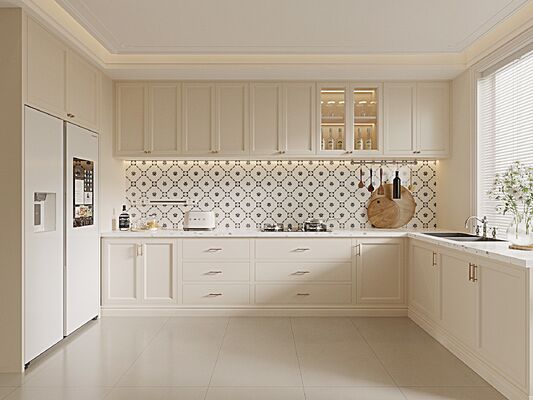 Fireproof Integrated Kitchen Multifunctional Cabinets Villa Hotel Apartment