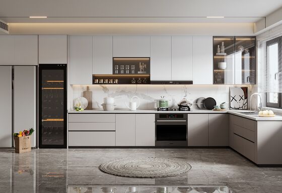 Multifunctional Kitchen Cabinets Kitchen Cupboard Solid Wood Home Furniture