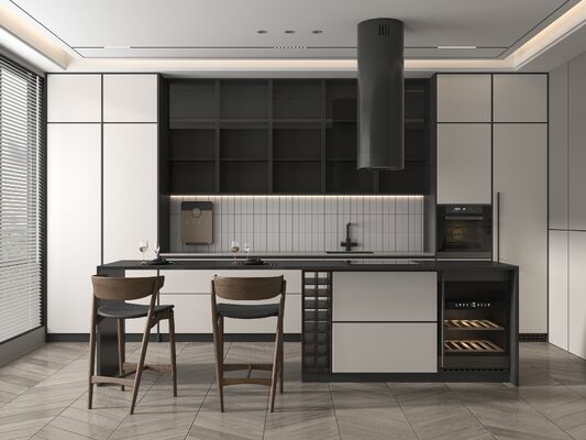 Factory Europe Shaker Modern Kitchen Cabinet With Wood For Apartment