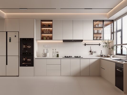Home Furniture Luxury Modular Wooden Kitchen Cabinet Set Cabinetry