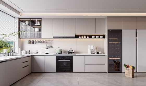 Lacquer Kitchen Cabinet  French Design Laminate Commercial Kitchen Cabinets