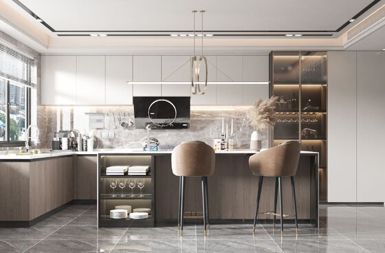 Italian Style Kitchen Cabinet Custom Made Wooden Kitchen Furnitures