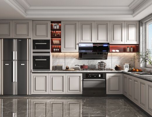 Italian Style Kitchen Cabinet Custom Made Wooden Kitchen Furnitures