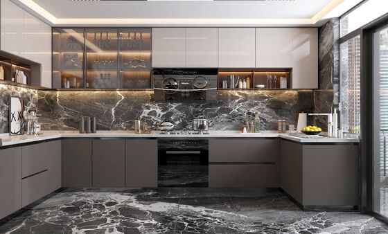 Manufacturer Modular Cupboard Collection European Modern Kitchen Cabinet