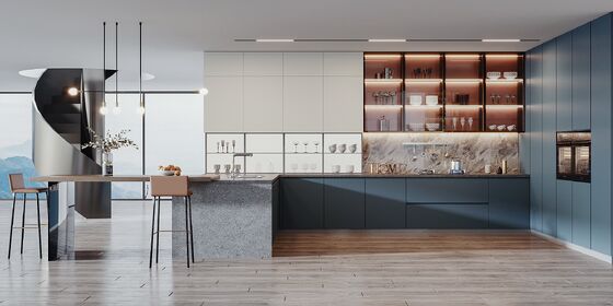 Custom Design Manufacturing European Style Living Room Furniture Kitchen Cabinet