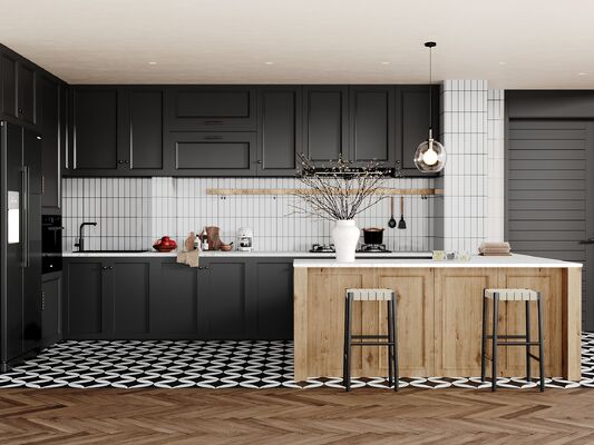 Shaker Style Wooden Cabinets Modern Smart  Modular Rta Kitchen Cabinet