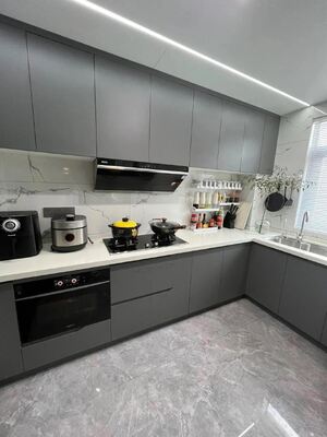 Lacquer Cupboard Customized Own Design Modern Kitchen Plywood Wooden Cabinet