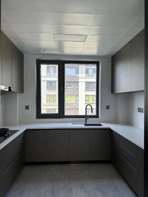Melamine Finish Kitchen Cabinet with Particle Board Carcase
