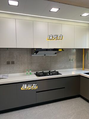 Custom Shaker Melamine Kitchen Cabinets Modular Modern Design