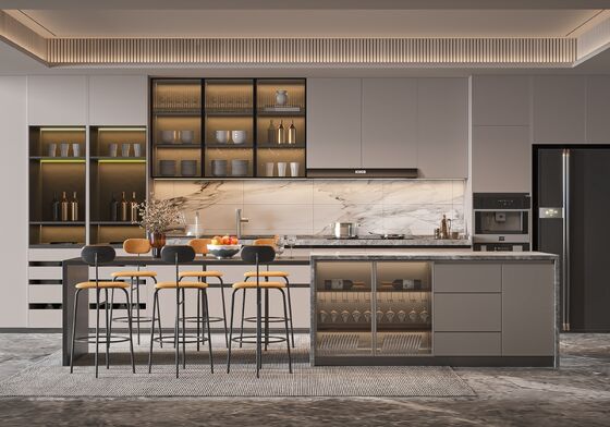 Custom Modern Kitchen Cabinet Modular Design for Residences
