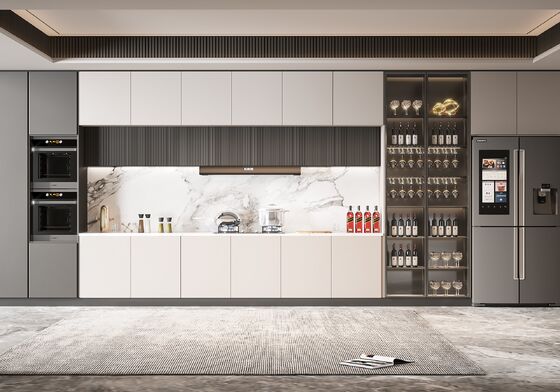 Modern Kitchen Cabinet with Granite Countertop Custom Design