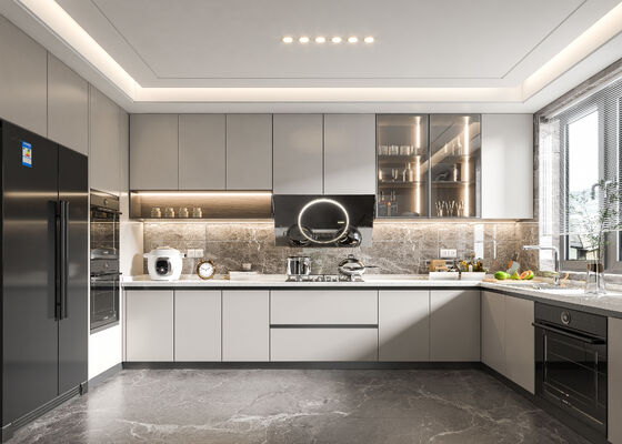 Modular Kitchen Cabinet with Drawer Sink for Modern Homes