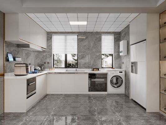 Modern Kitchen Cabinet Custom Wooden Modular Design