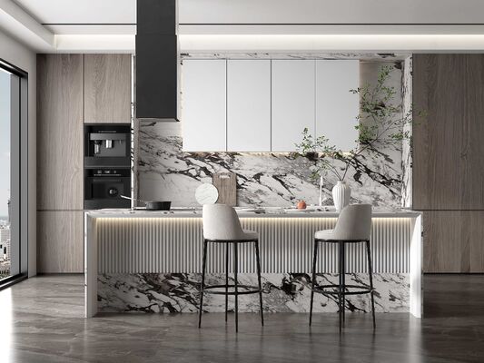 Modern Kitchen Cabinet Modular Minimalist Design MDF Plywood