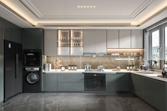 Modern Modular Kitchen Cabinets for Residence Apartment Hotel