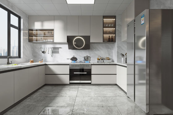 Factory Modular Modern Kitchen Cabinet Design Custom Walnut Kitchen Cabinets