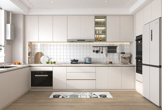 Factory Direct Free Designs Furniture U Shaped Melamine Kitchen Cabinets