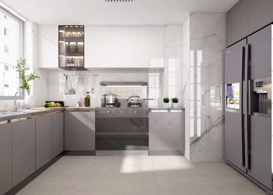 Eco-Friendly Apartment Honeycomb Panel Modern Storage Kitchen Cabinets For Villa