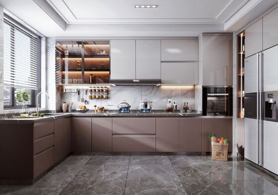 High End Kitchen Cabinet Shaker Style Modular Cabinets Luxury Custom Full Set