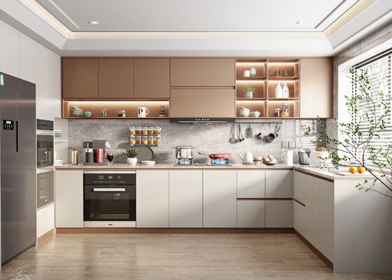 Kitchen Cabinet Customize Quartz Stone Counter Tops With Western Cuisine Island