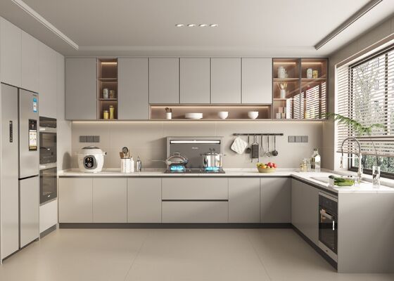 USA Villa Project Kitchen Cabinet Design Display Cabinet Kitchen Furniture Set