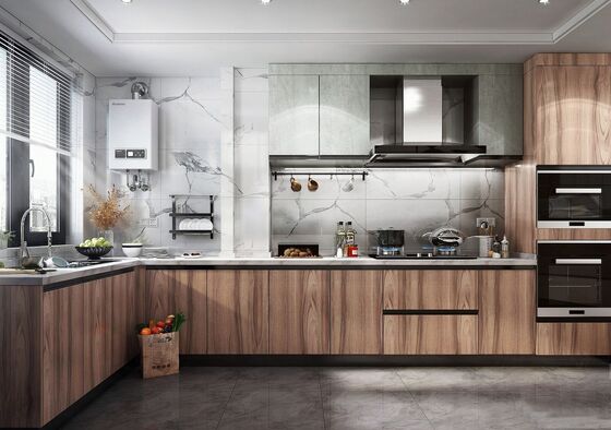 USA Villa Project Kitchen Cabinet Design Display Cabinet Kitchen Furniture Set