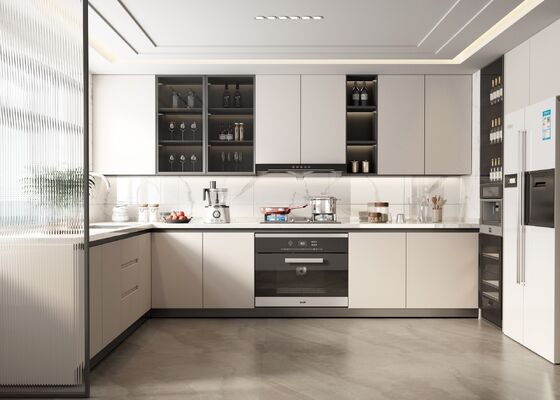 Hotel Project Modular Shaker Design Furniture Island Pantry Kitchen Cabinet Unit