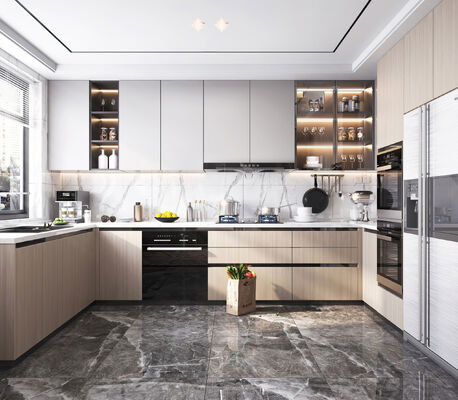 Manufacturer Direct Free Design Furniture Bulk Kitchen Cabinet For Villa Project