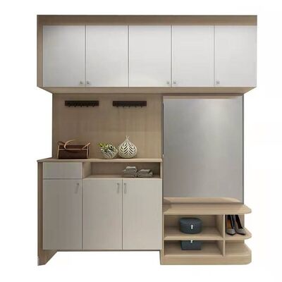 Plywood Shoe Storage Cabinet Entryway Display Cupboard